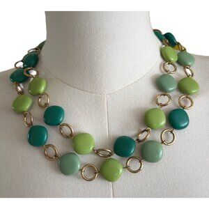 Fashion Statement Necklace with Bangle and Cuff Bracelets